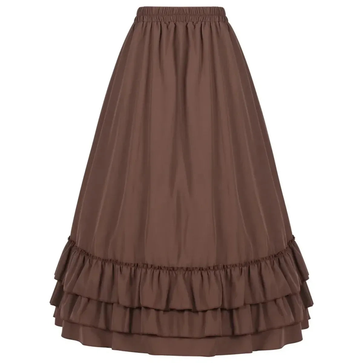 Layered Steampunk Skirt – Victorian Ruffles Cosplay Gothic