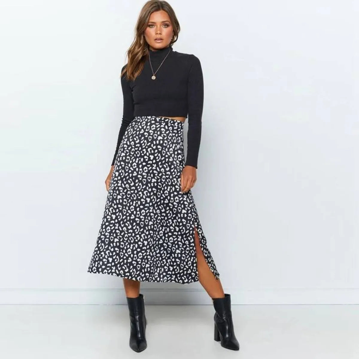 Sexy Leopard Wrap Skirt