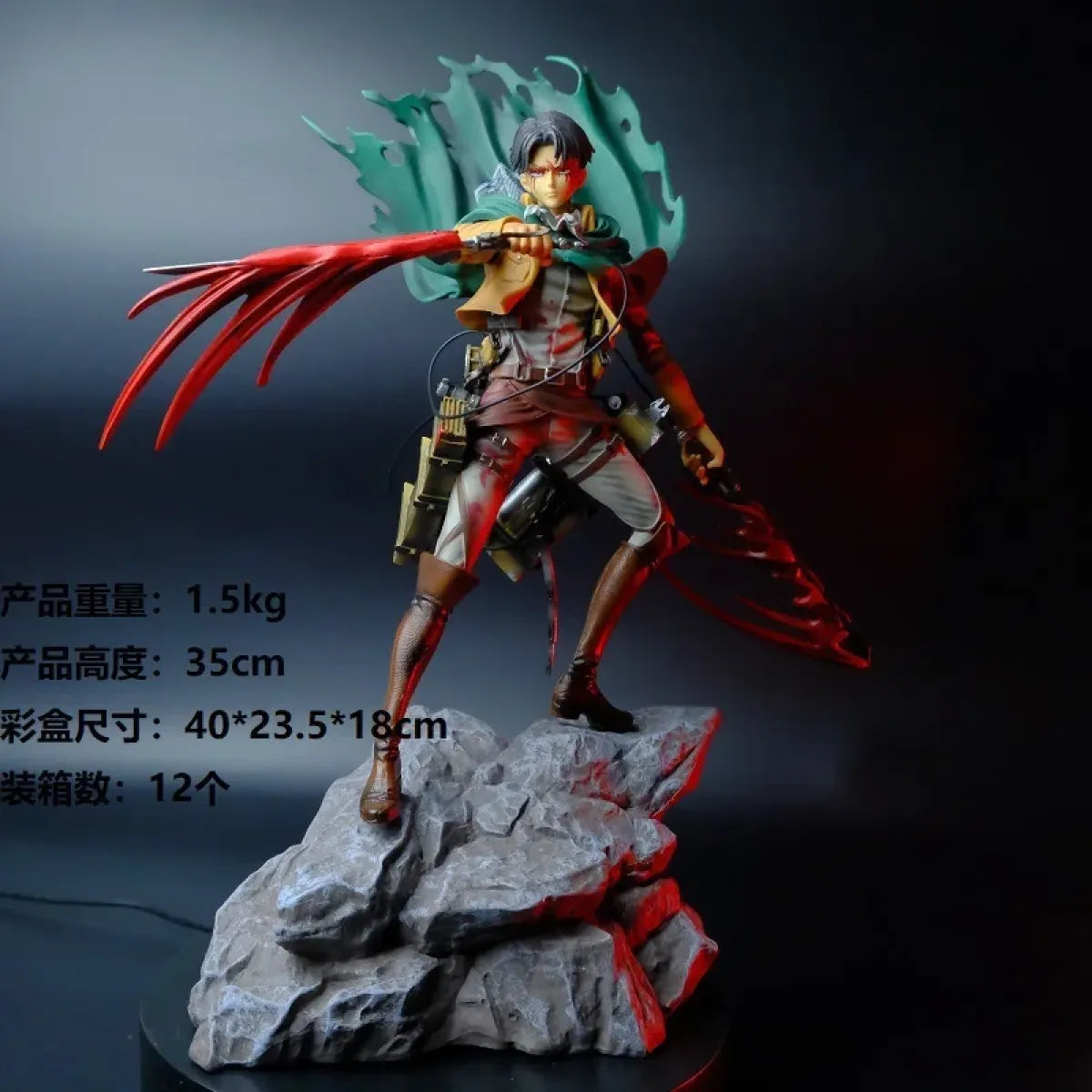 Attack on Titan Mikasa & Levi PVC Action Figure Set
