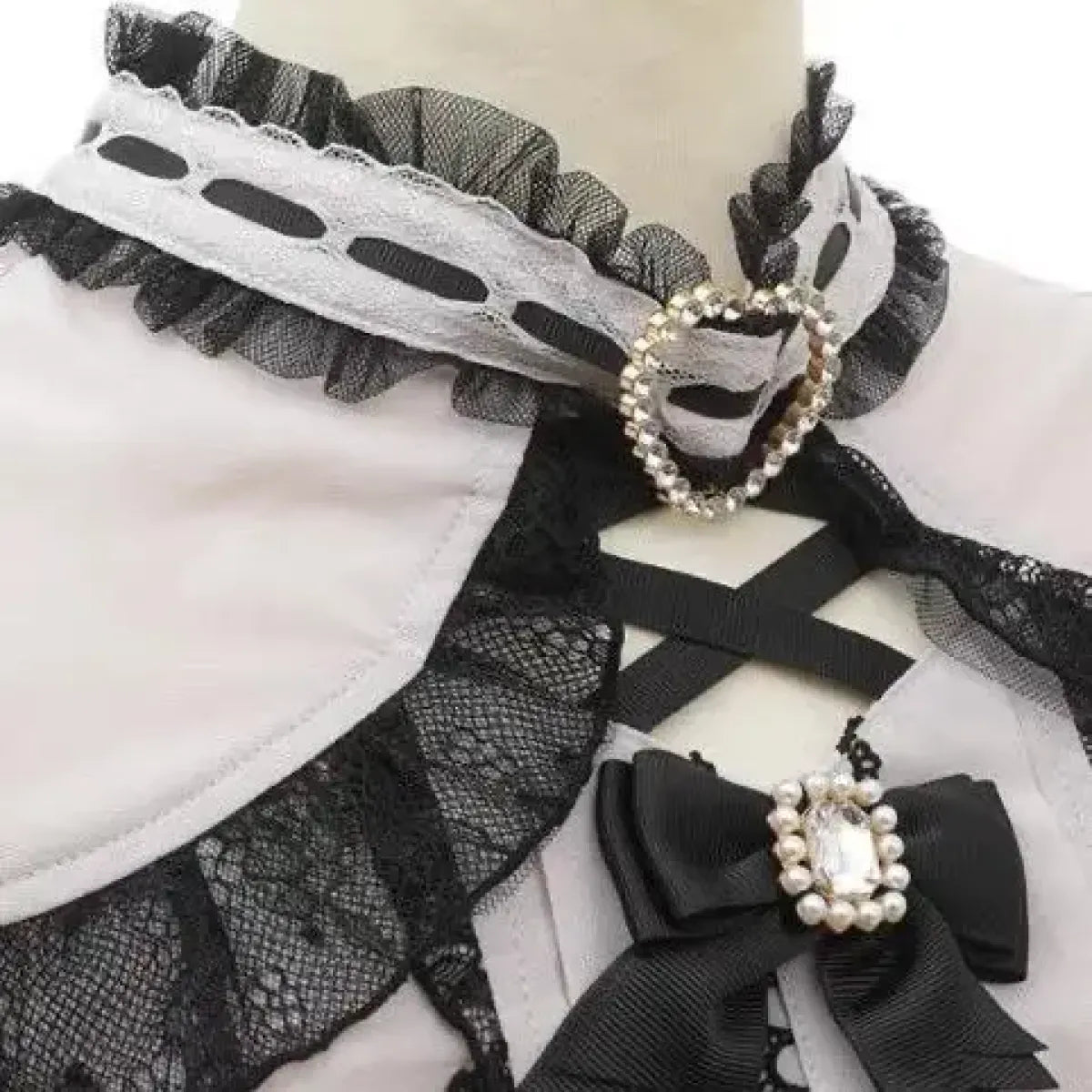 Lolita Lace Bow Off Shoulder Blouse