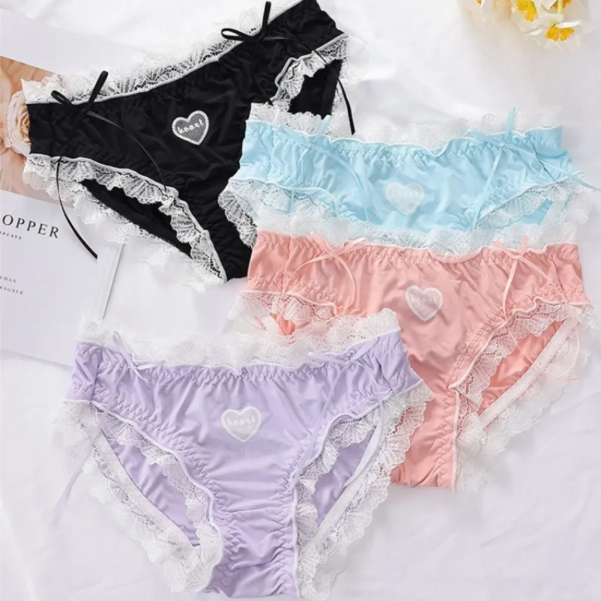 Lolita Lace Heart Panties