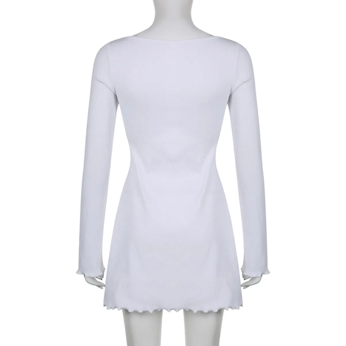 Solid Casual Knitted Dresses