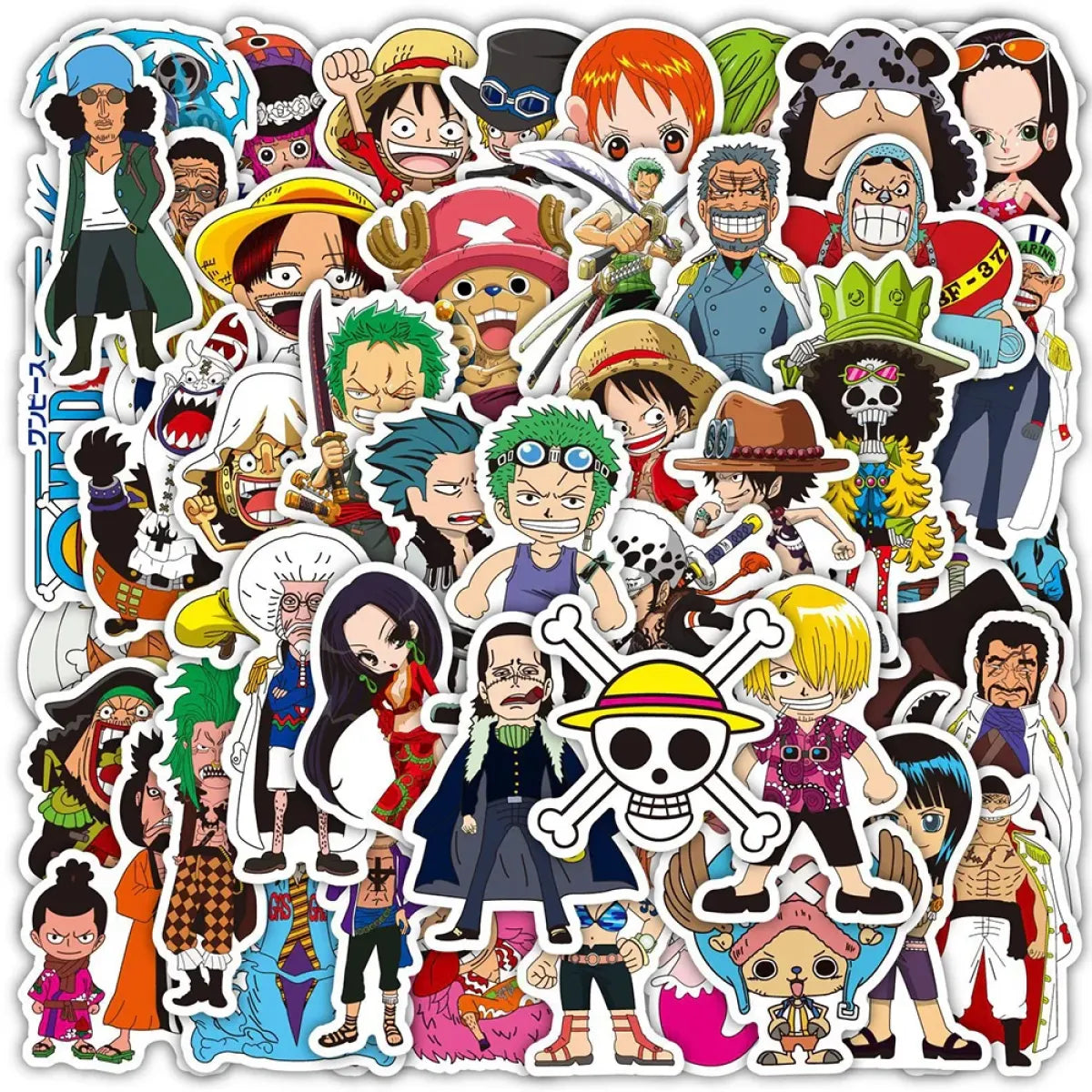 ONE PIECE Stickers - Luffy, Zoro, Chopper