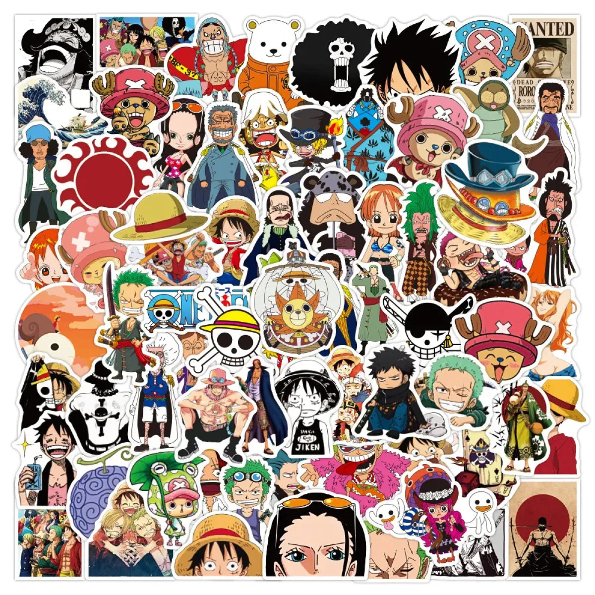 ONE PIECE Stickers - Luffy, Zoro, Chopper