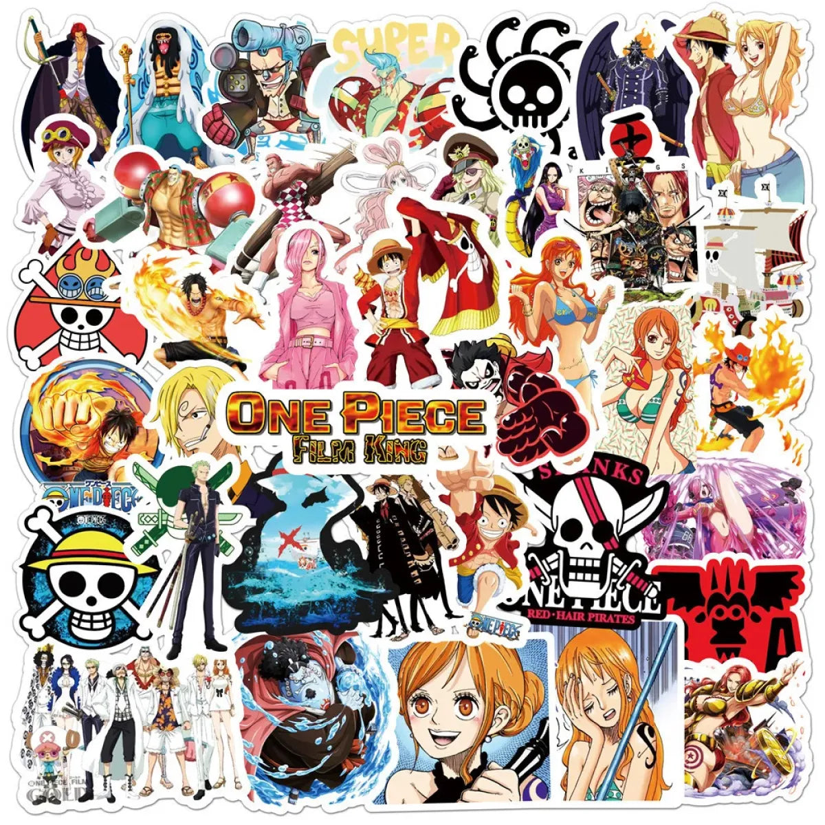 ONE PIECE Stickers - Luffy, Zoro, Chopper