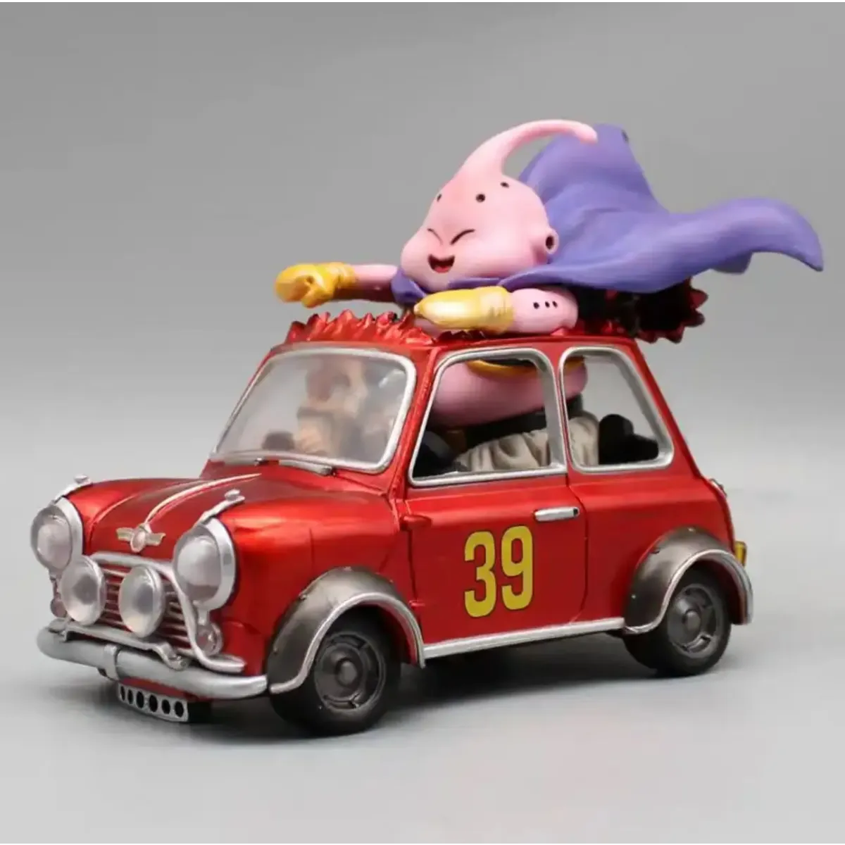 14cm Fat Buu with Mr. Satan Car Figure