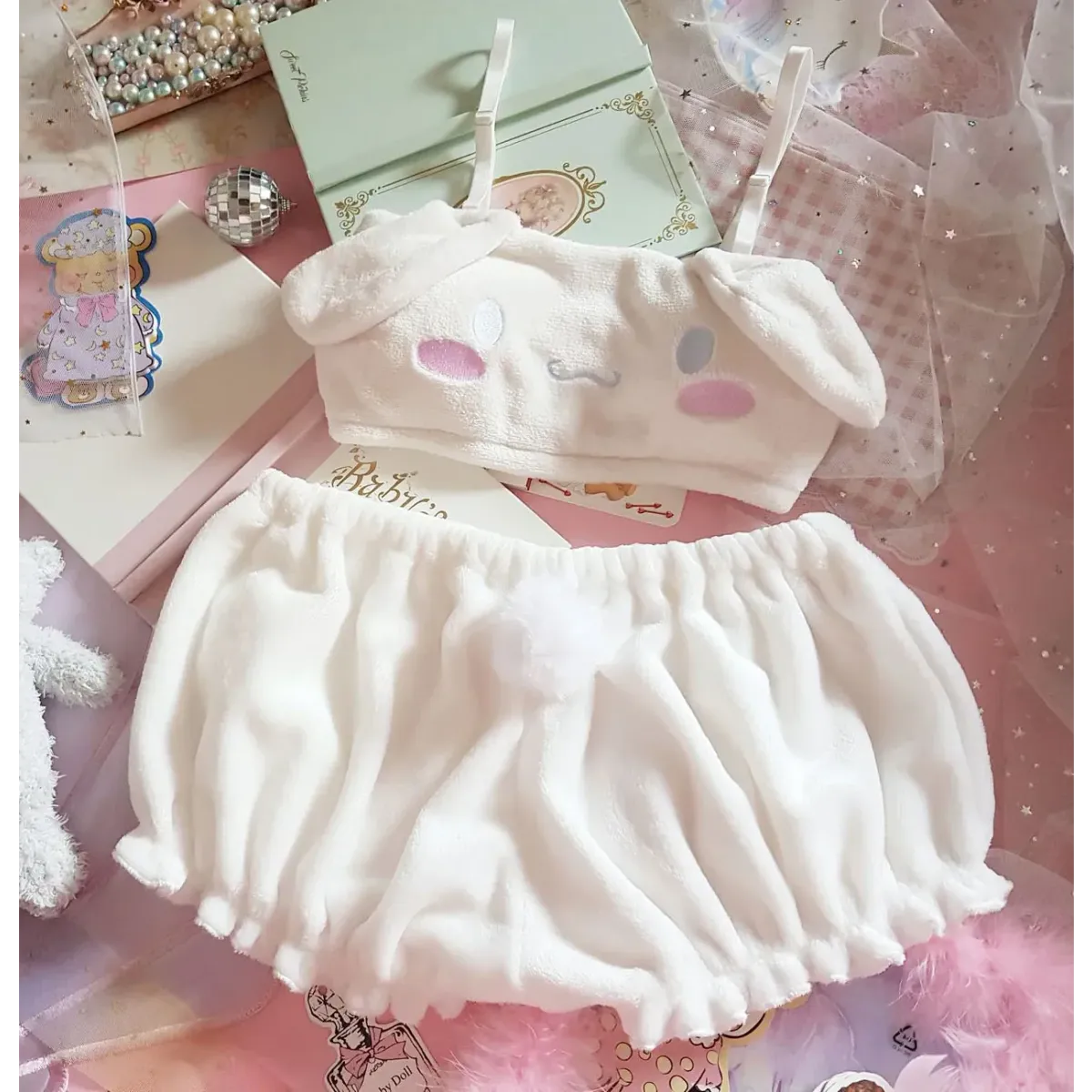 My Melody Cinnamoroll Pajama Two Piece Set