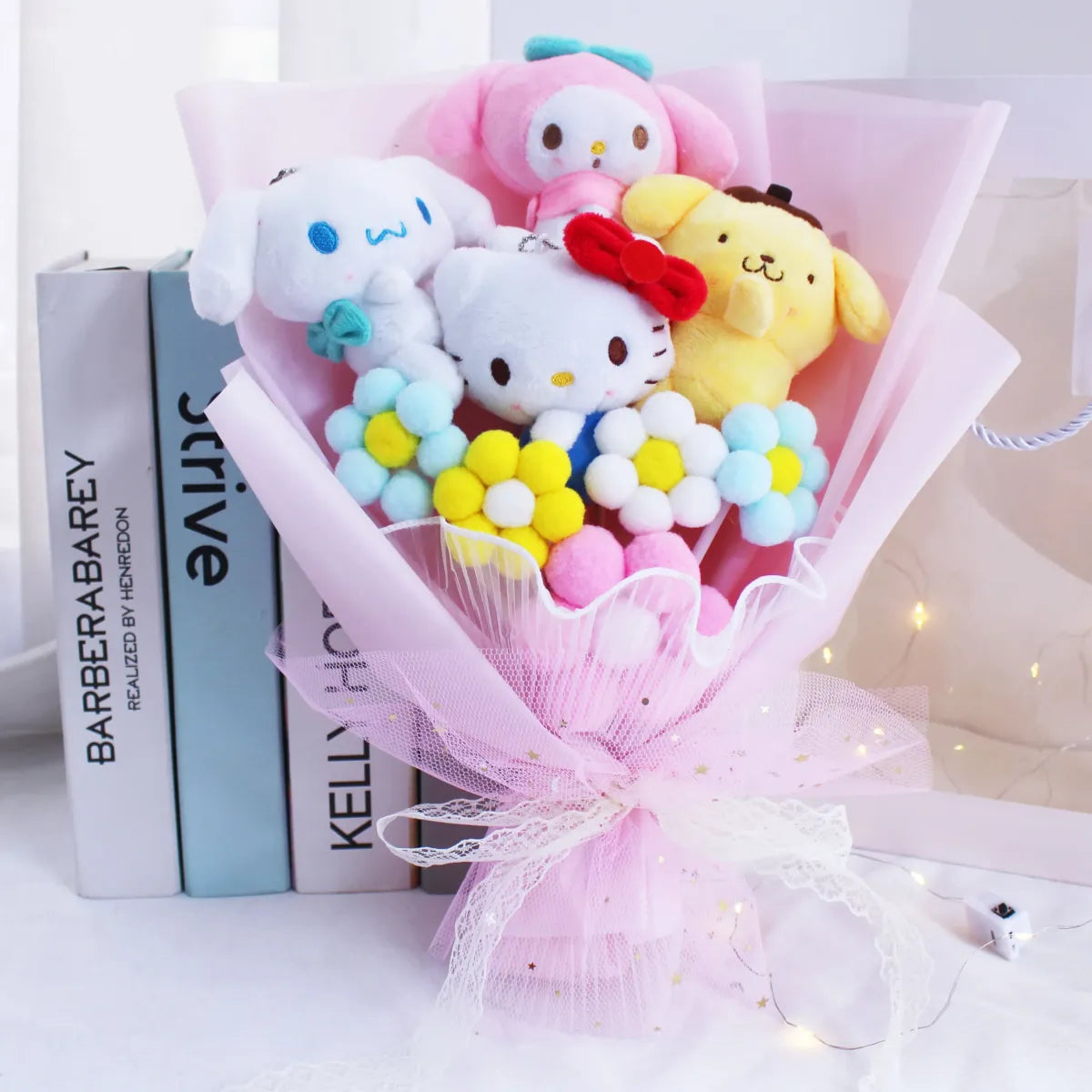 Plush Bouquet - My Melody, Kuromi, Cinnamoroll, KT Cat
