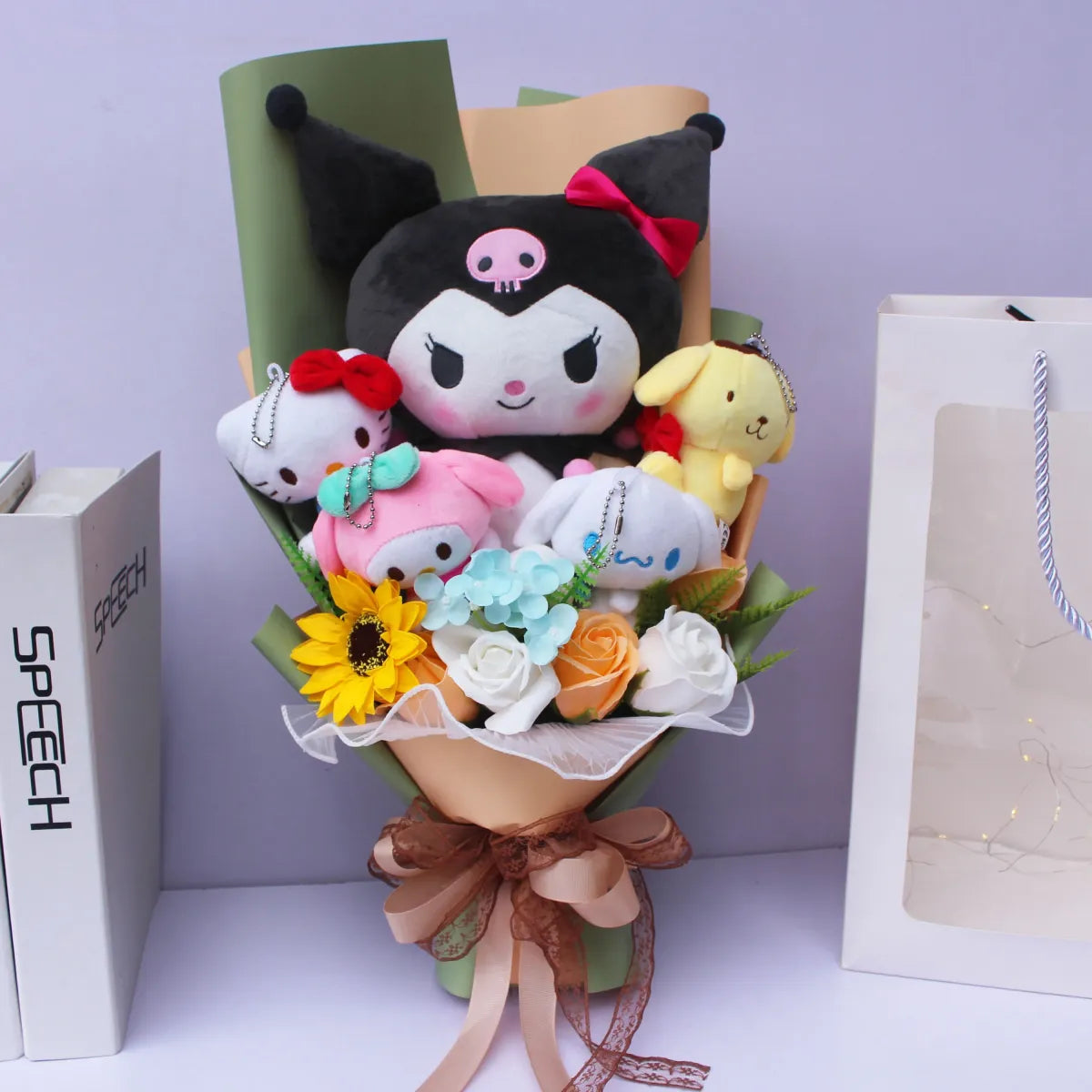 Plush Bouquet - My Melody, Kuromi, Cinnamoroll, KT Cat
