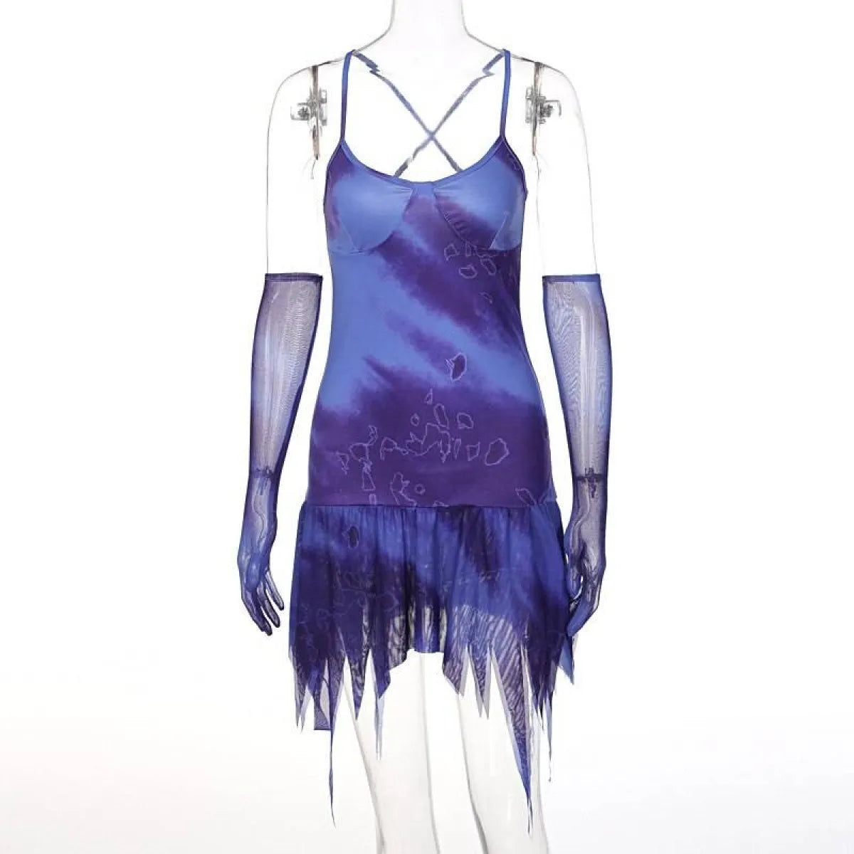 Mesh Slip Mini Dress