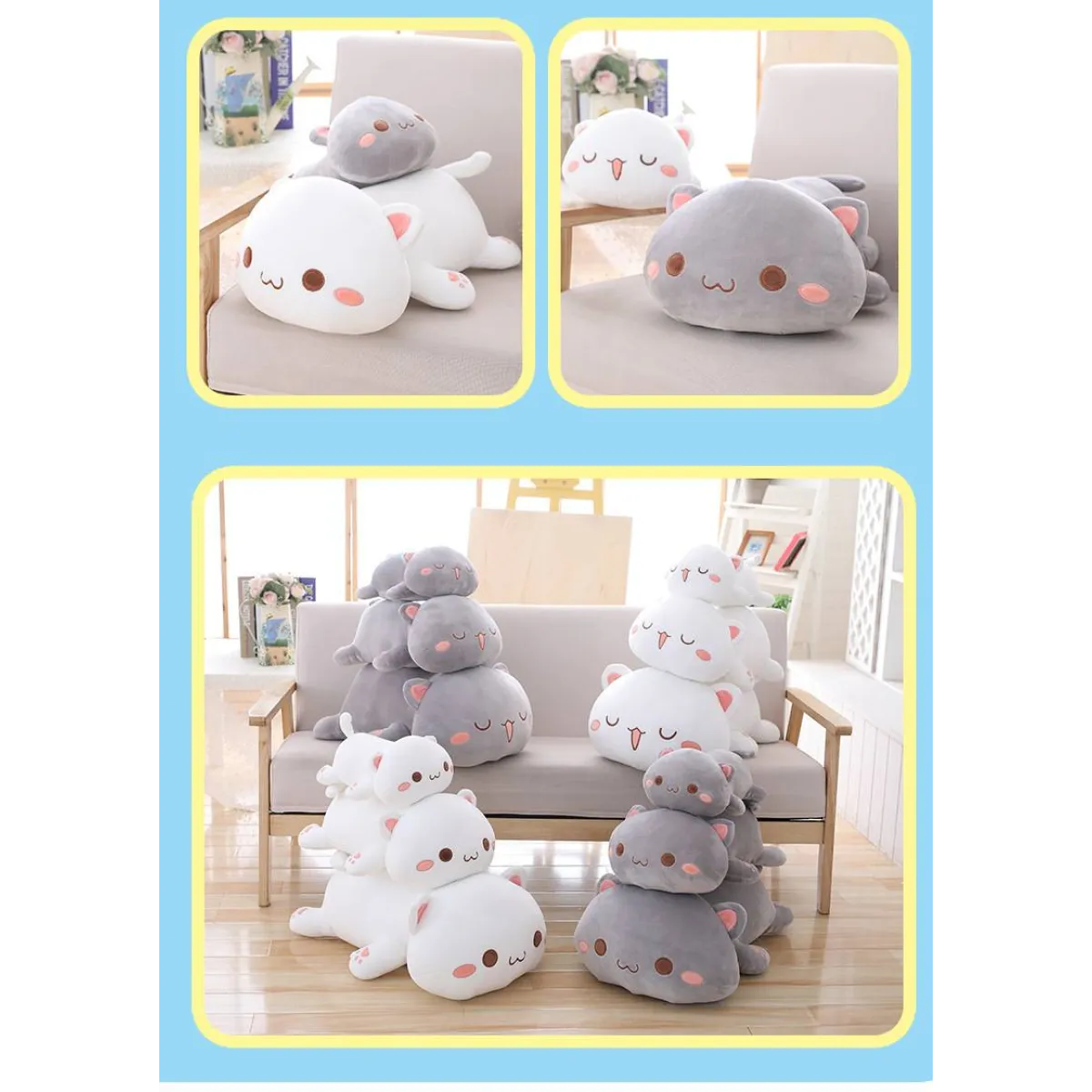 Mochi Mochi Peach Cat Plush