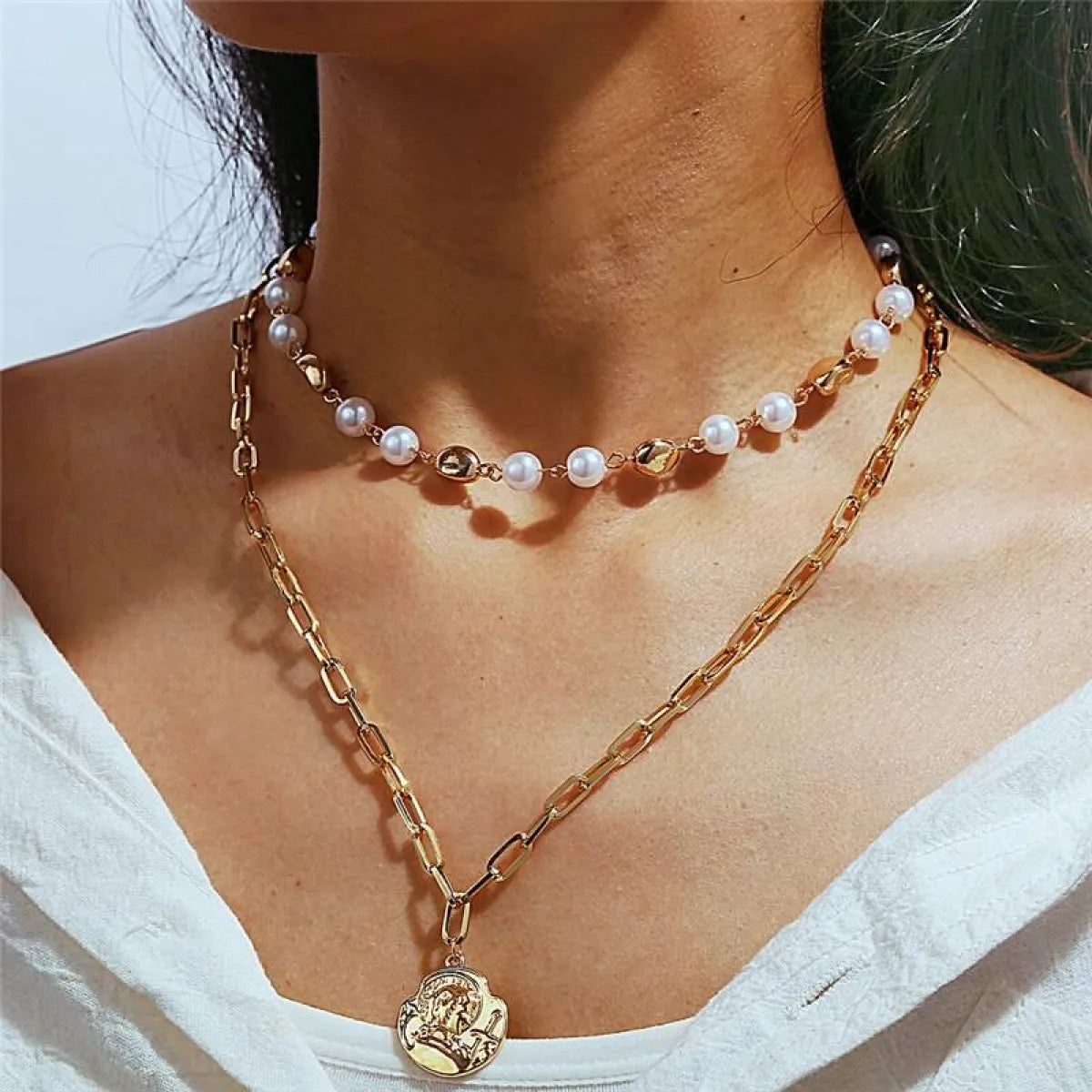 Multi-Layer Pearl Necklace