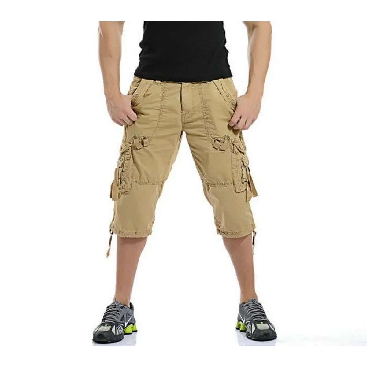 Patterned Art Textile Shorts