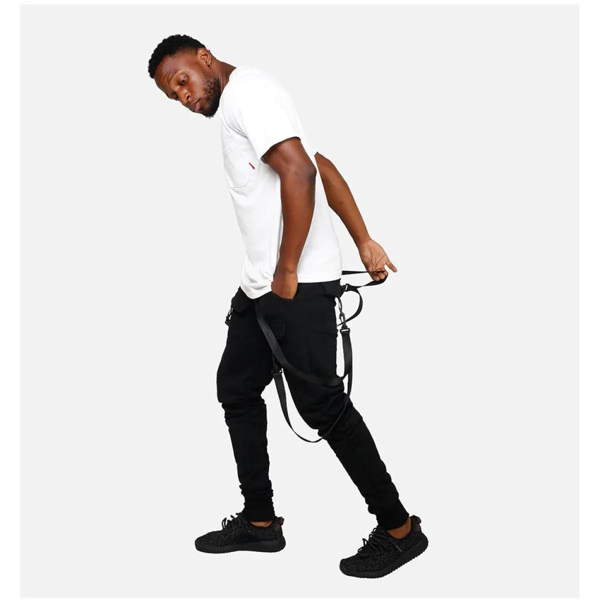 Patterned Cargo Sweatpants