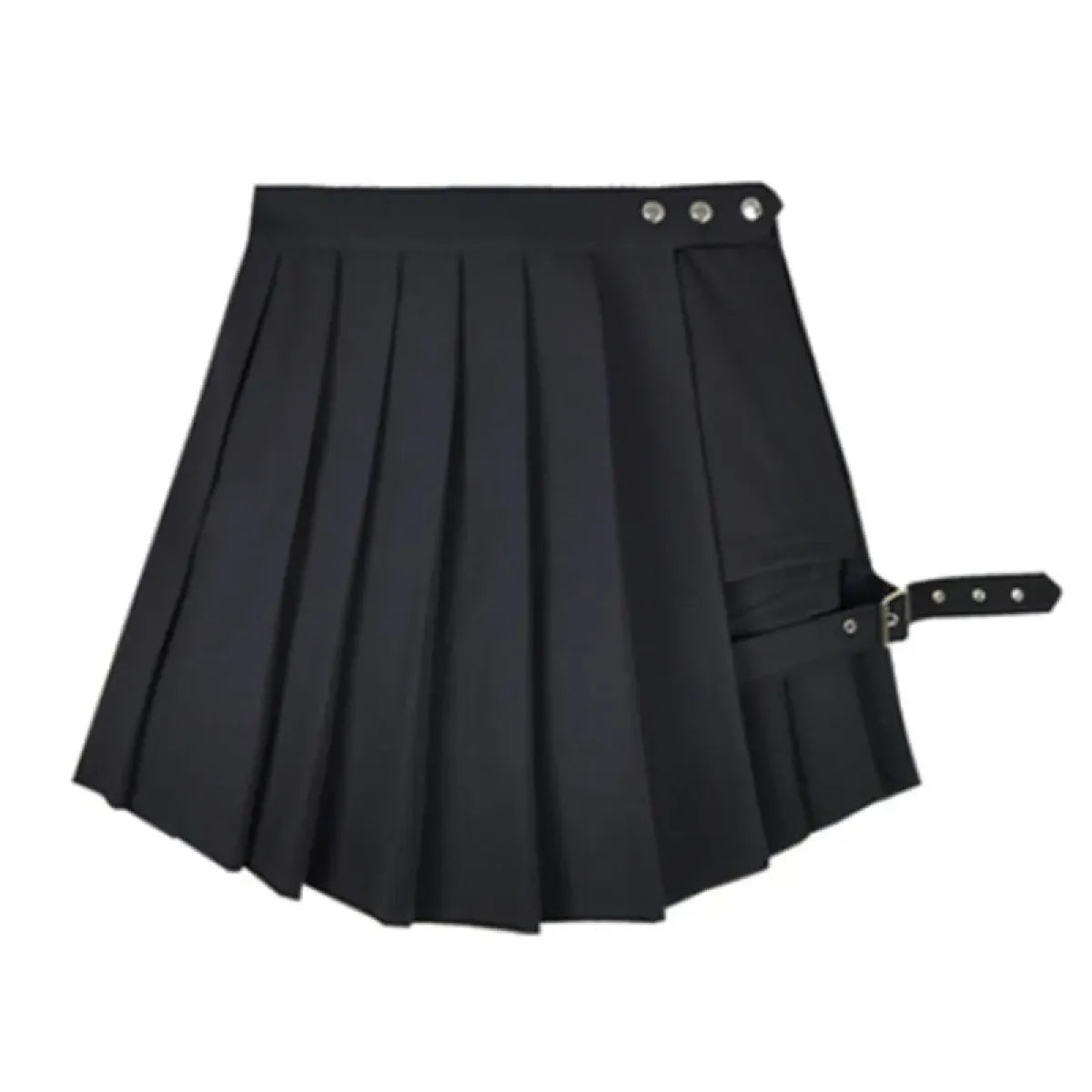 Pleated Gothic Mini Skirt – High Waist Punk Cosplay Shorts