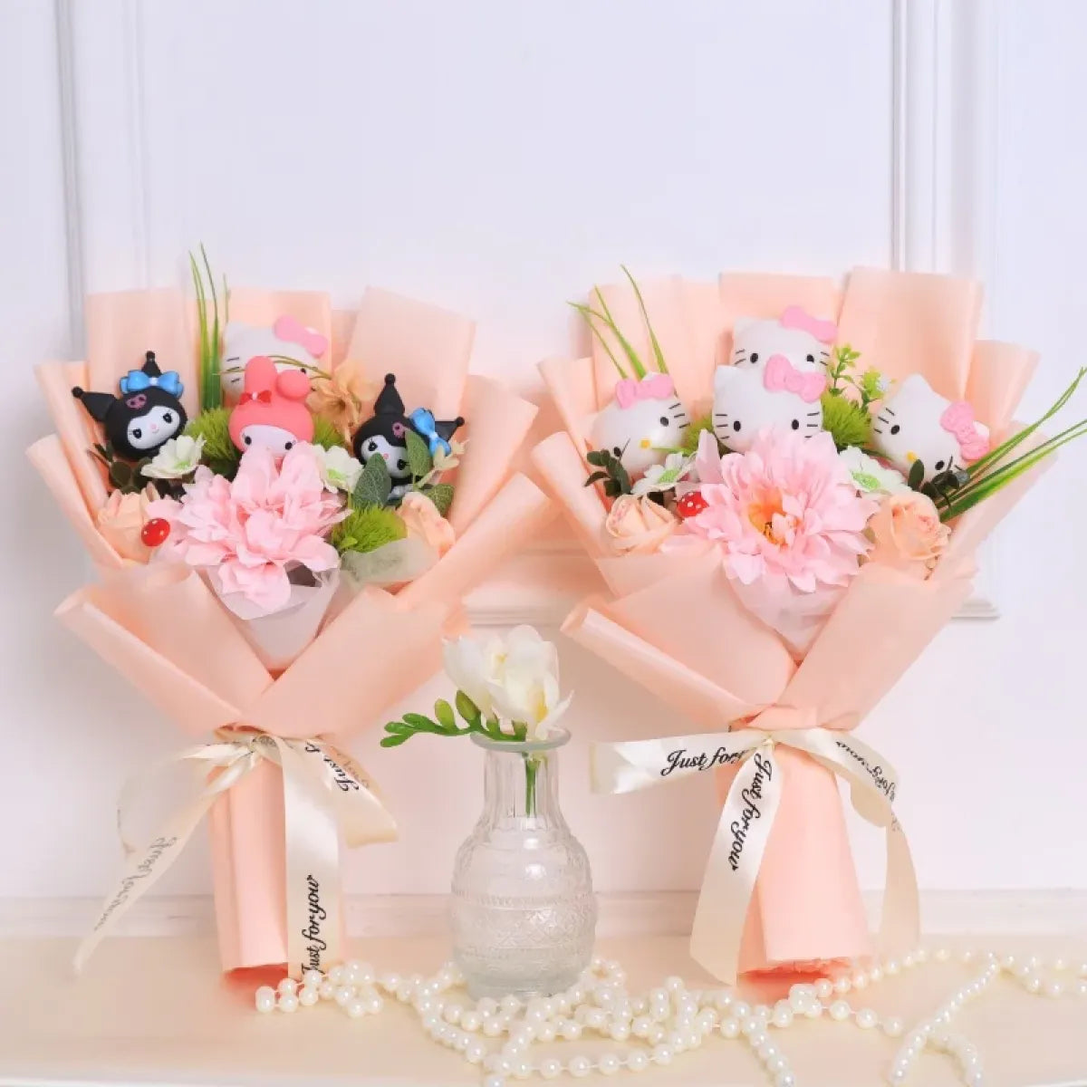 Kawaii Hello Kitty Plush Bouquet – Sanrio Flower Gift for Birthdays