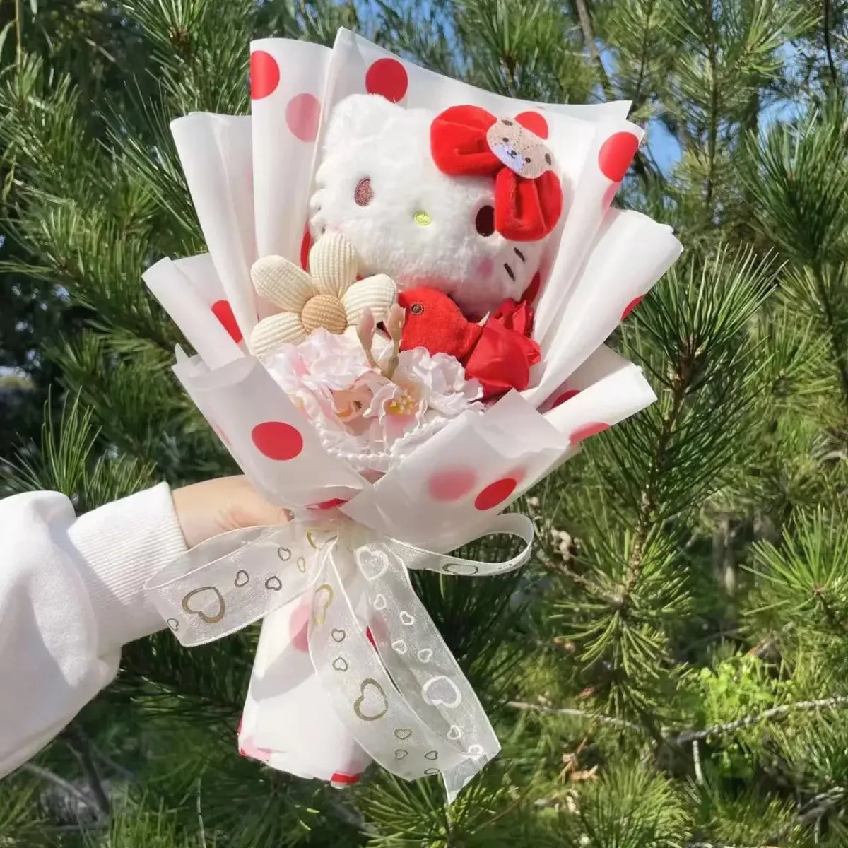 Kawaii My Melody & Hello Kitty Plush Bouquet β Sanrio Gift Flowers