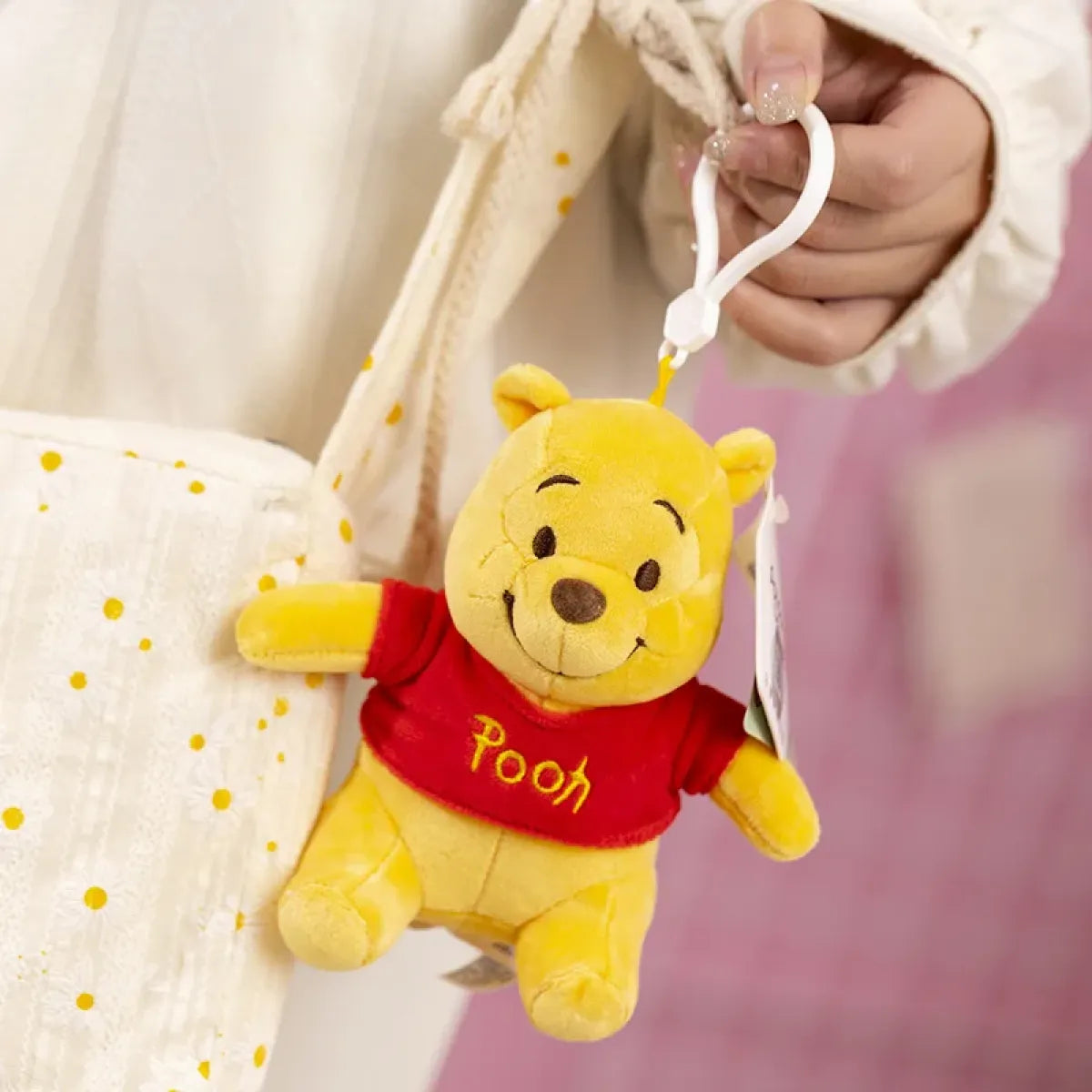 12cm Kawaii Stitch Plush Keychain – Blue & Purple Bag Charm Accessory