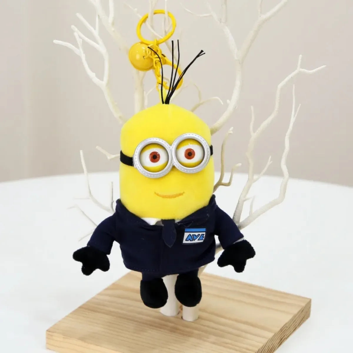 Kawaii Minions Plush Keychain – Small Stuffed Toys for Birthday Gift