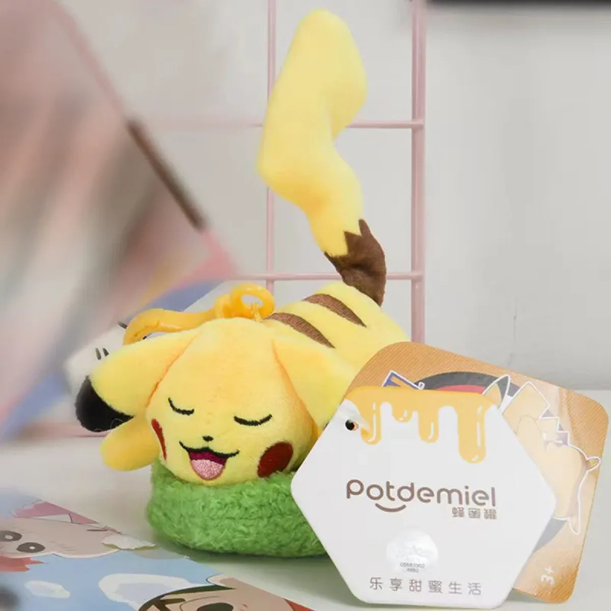 Pokemon Plush Keychain Set – Pikachu, Snorlax, Eevee & Friends