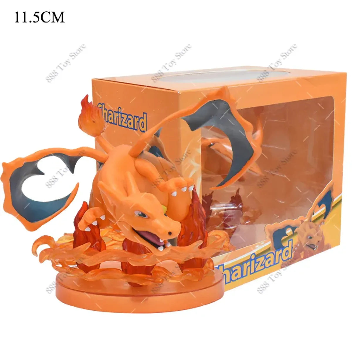 Pokemon Charizard, Squirtle, Bulbasaur, Vulpix Figures