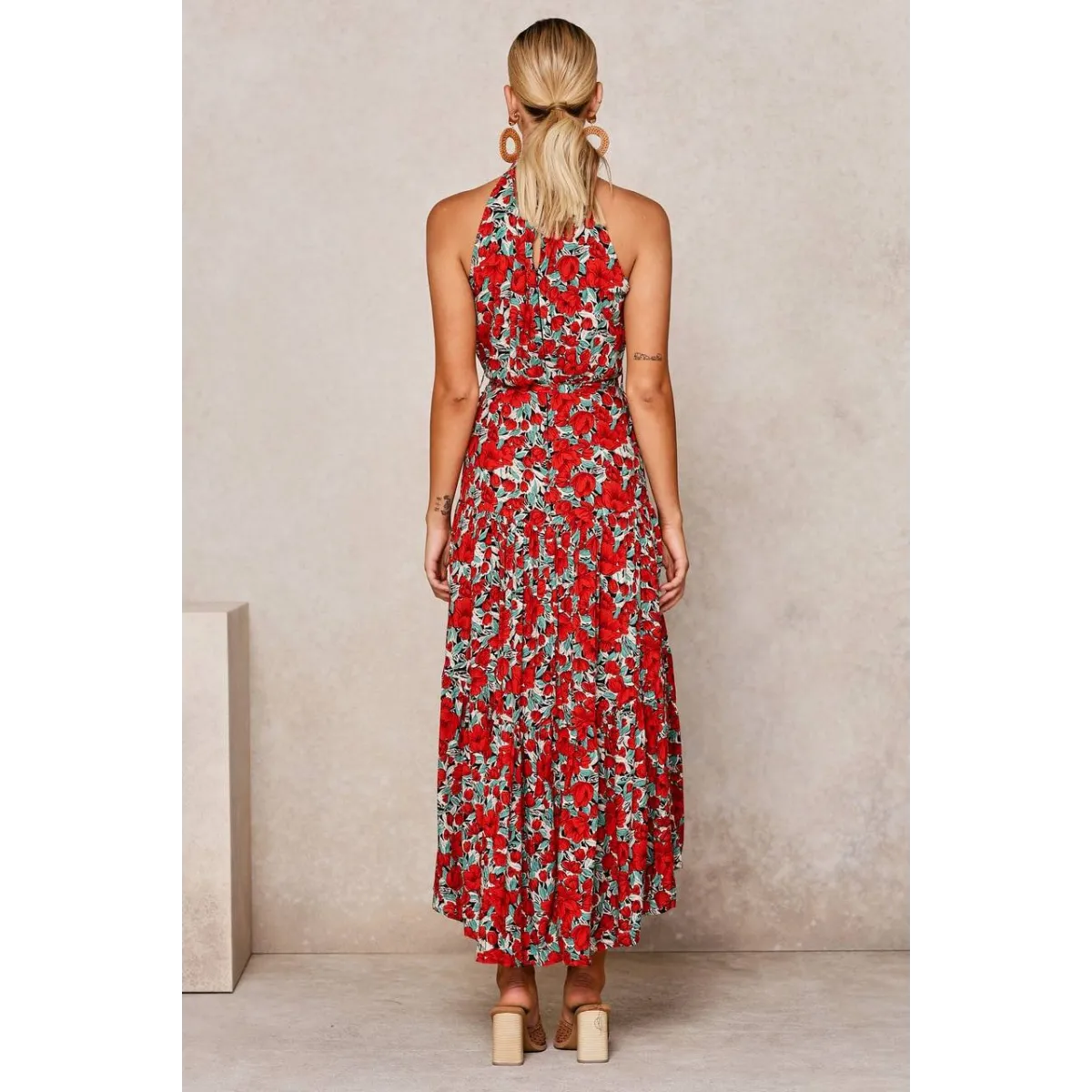 Polka Dot Halter Dress