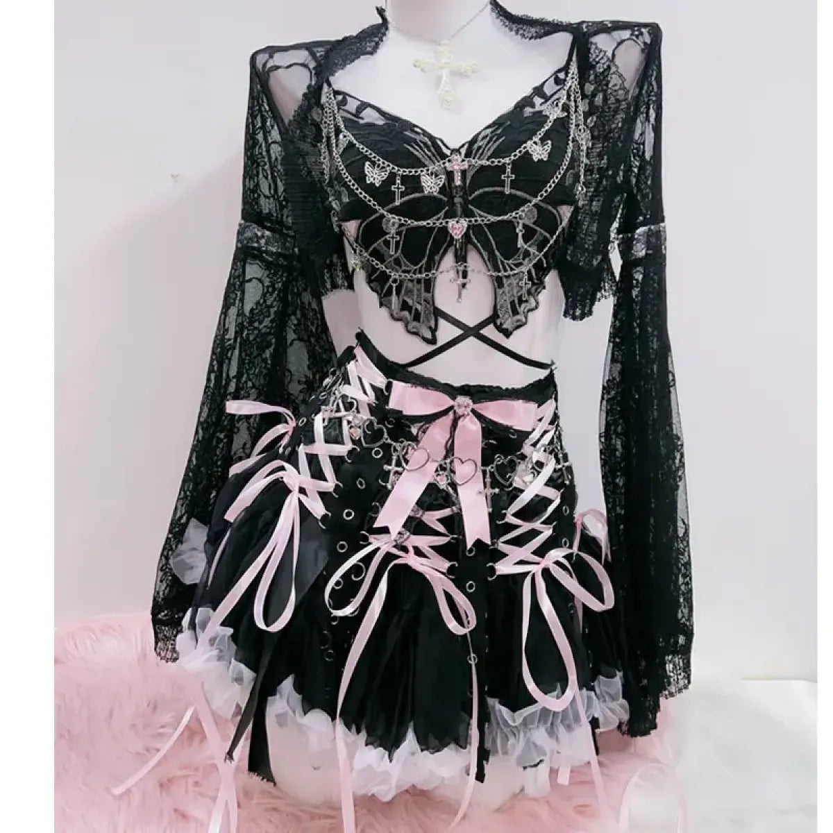 Punk Cross Tank: Alternative Fashion