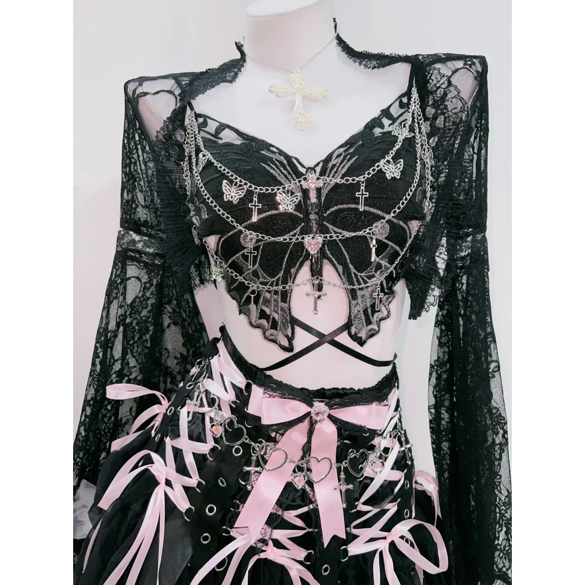 Punk Cross Tank: Alternative Fashion