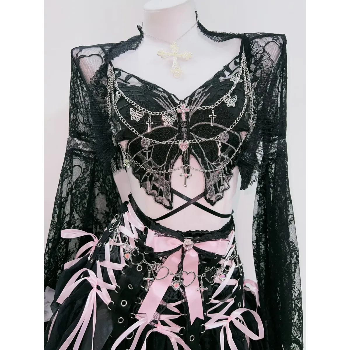 Punk Cross Tank: Alternative Fashion