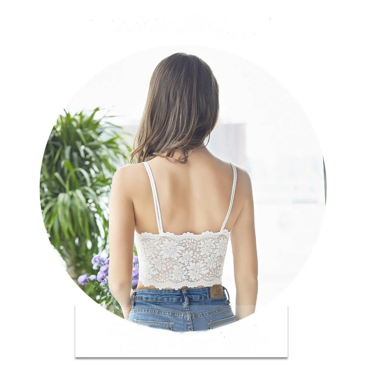 Lace V Neck Bralette