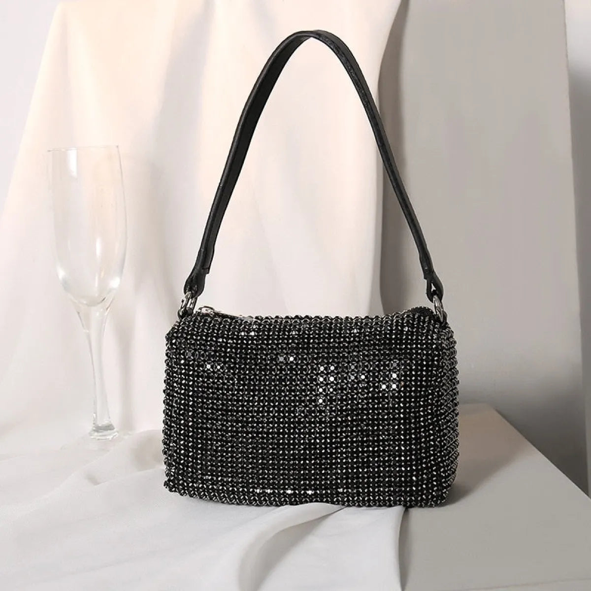 Rhinestone-Encrusted Handbag