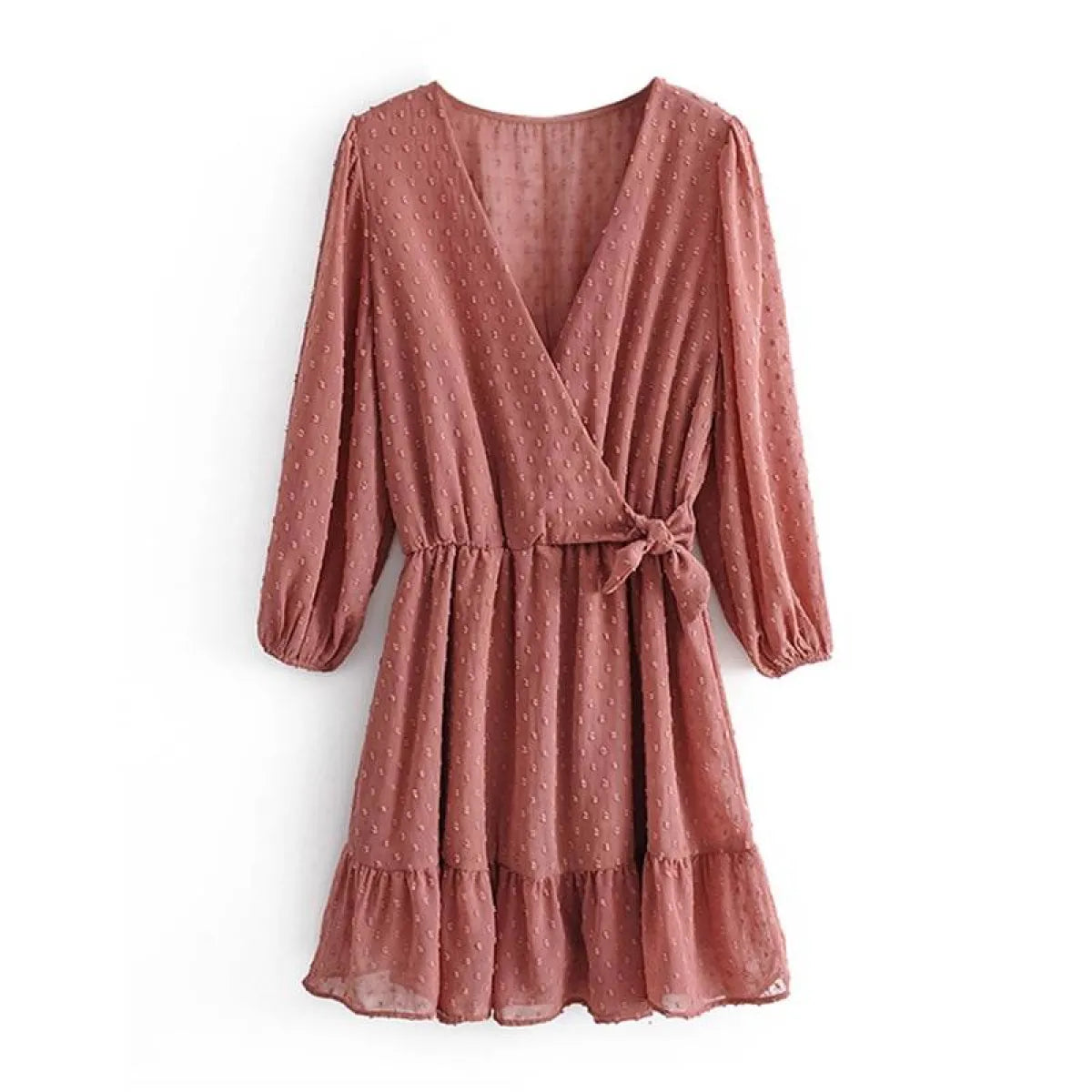 Korean Ruffle Mini Dress