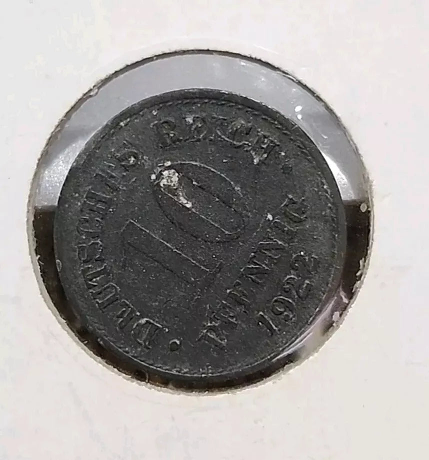 1922 German Empire 10 Pfennig Extremely Fine