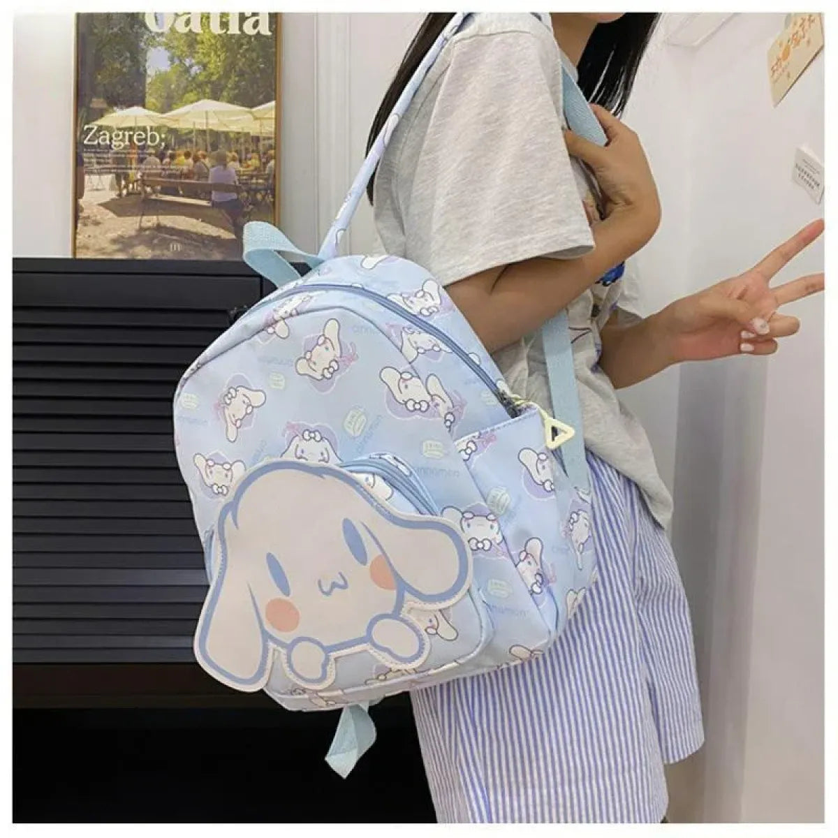 High-Capacity Sanrio Character Backpack - Cute & Functional