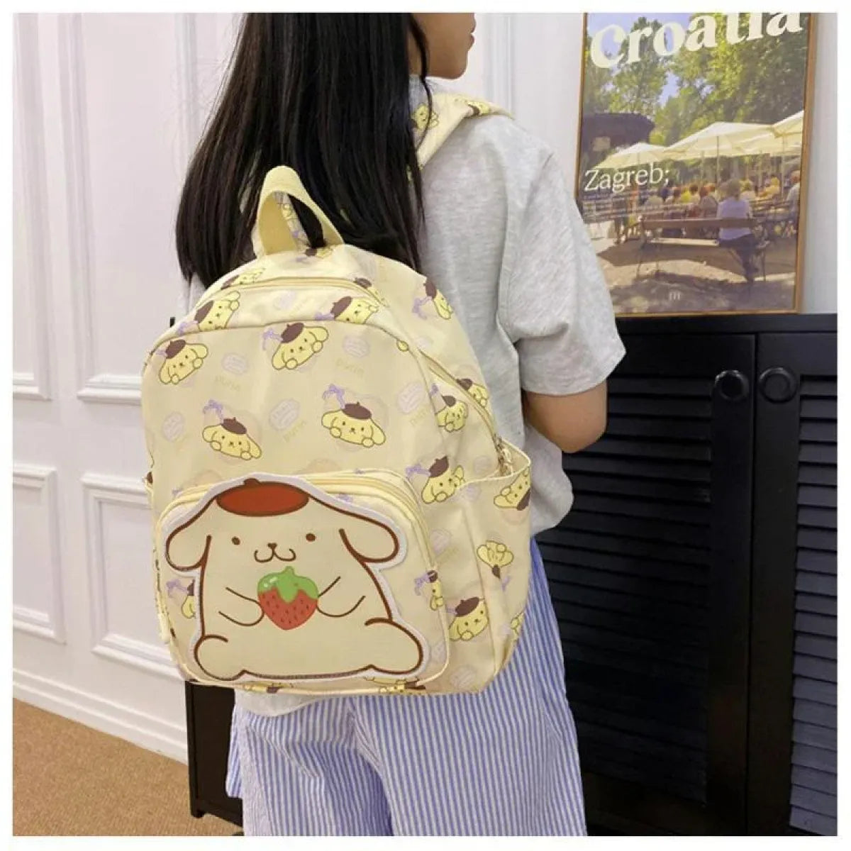 High-Capacity Sanrio Character Backpack - Cute & Functional