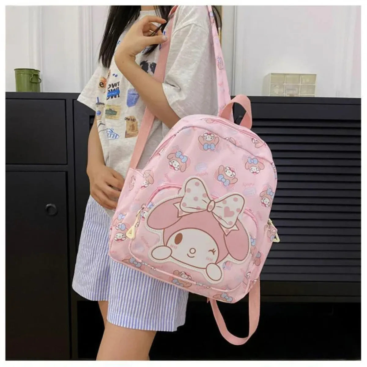 High-Capacity Sanrio Character Backpack - Cute & Functional