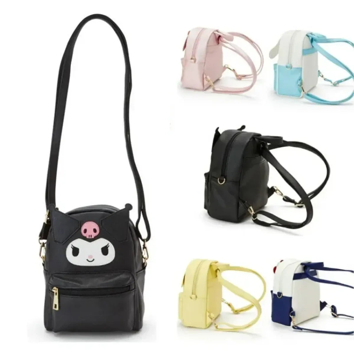 Sanrio Kawaii Hello Kitty & Friends Backpack - Crossbody Schoolbag