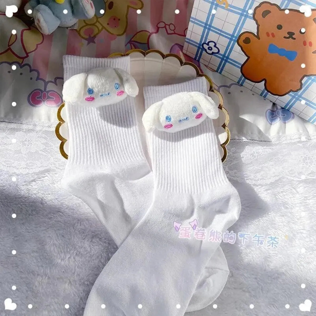 Sanrio Kuromi Doll Socks - Kawaii Anime Fashion