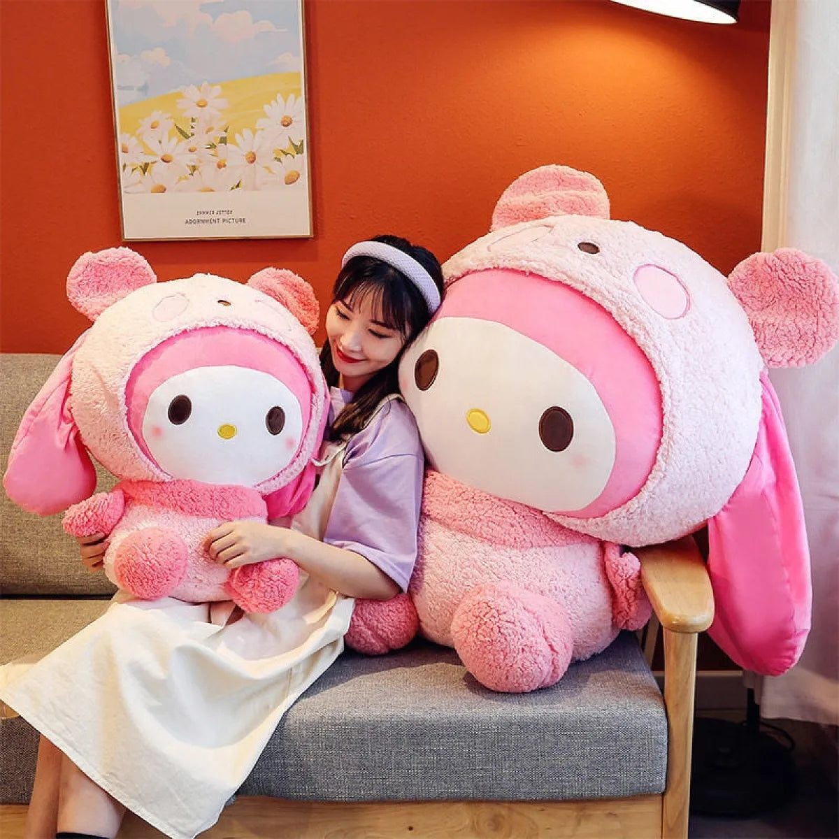 Oversized Sanrio Mymelody Panda Plushie