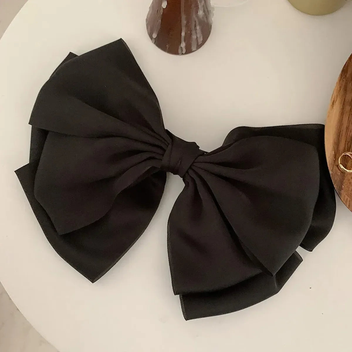 Satin Bow Ribbon Hair Clip