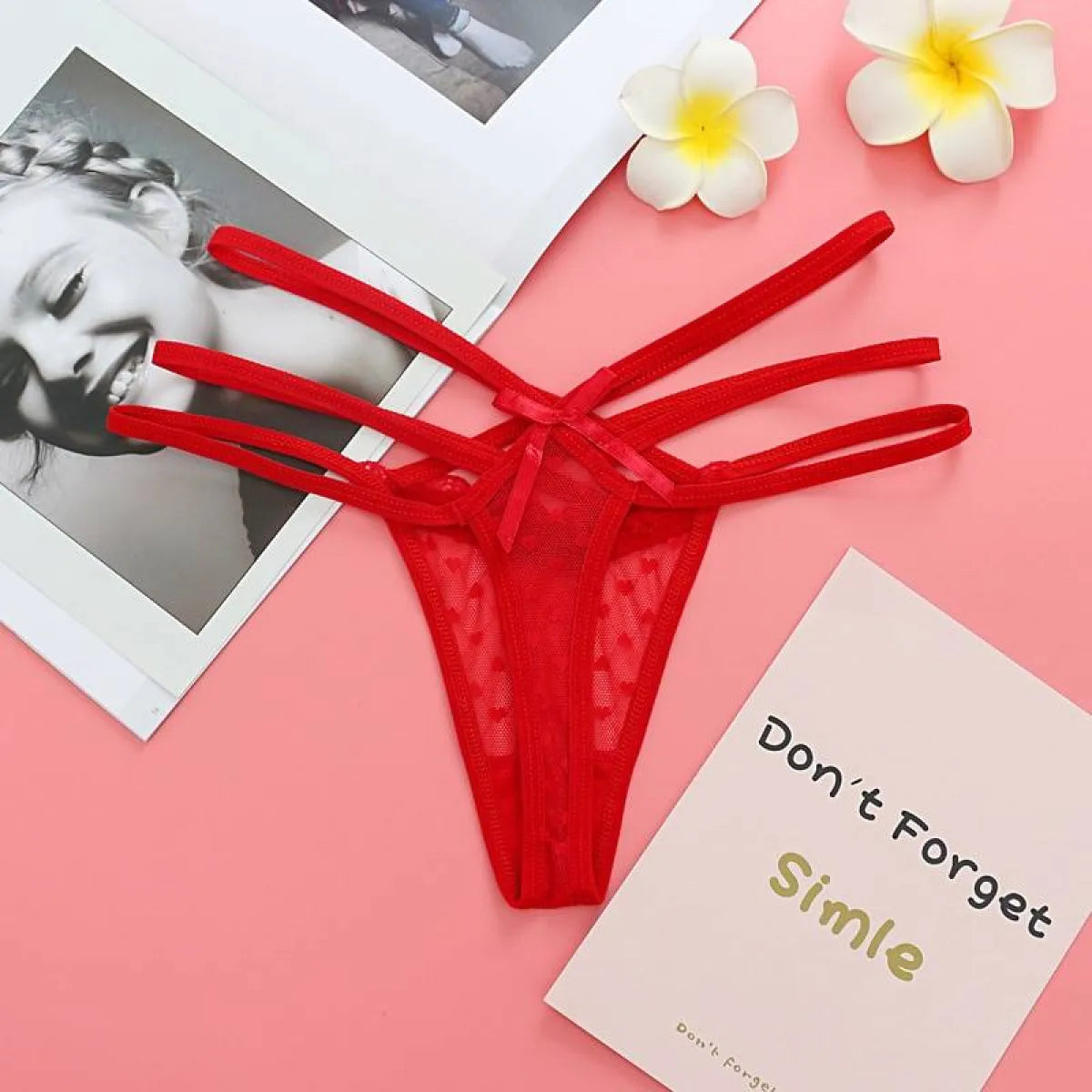 Seamless Elastic Thongs