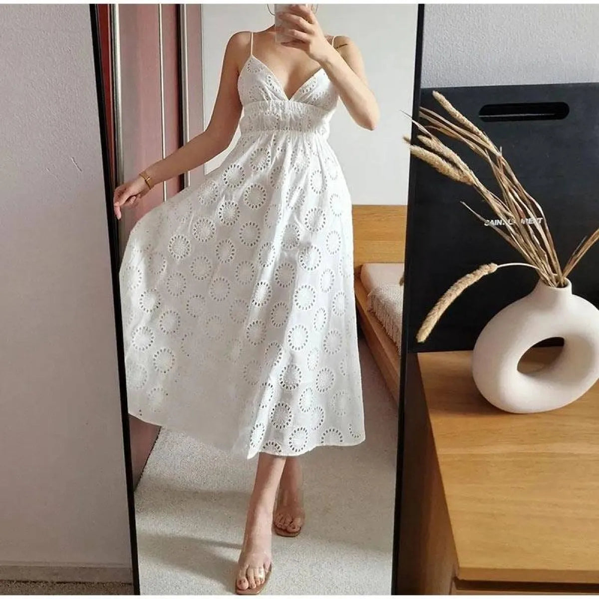 Sexy Backless Lace Dress