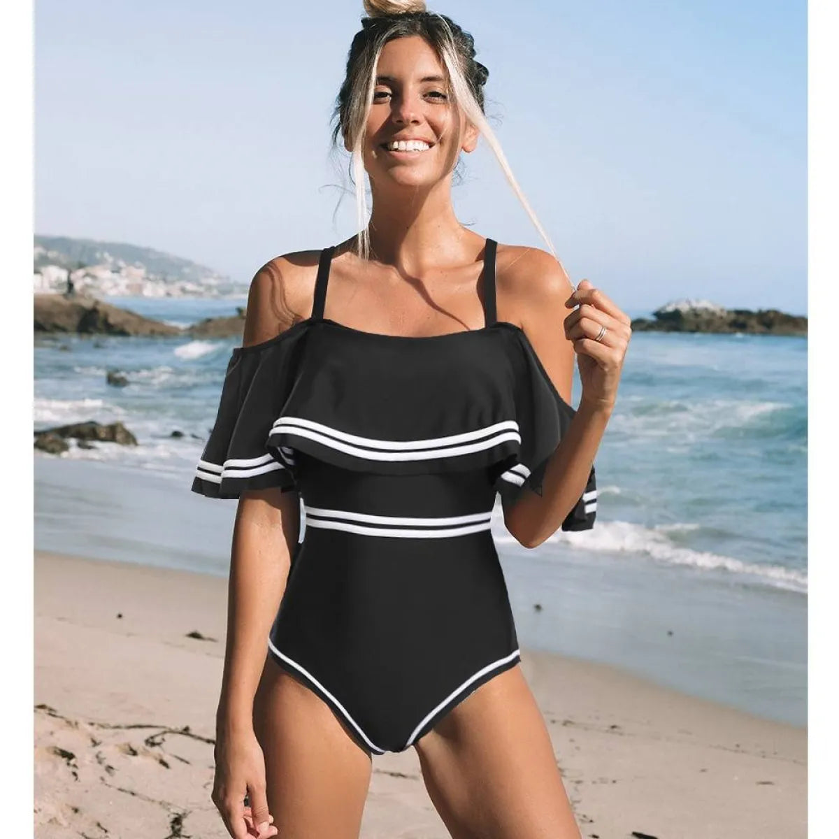 Sexy Off The Shoulder Swimsuit
