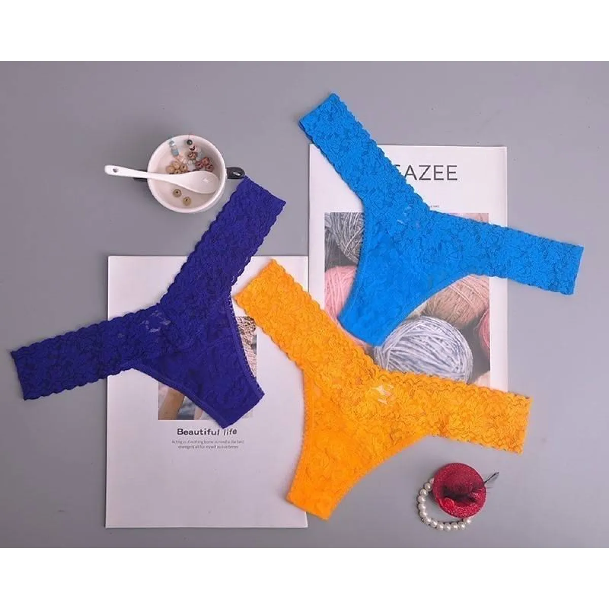 Silk Sexy Thongs for Women