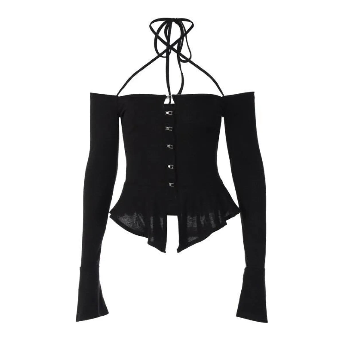 Off Shoulder Long Sleeve T-shirts