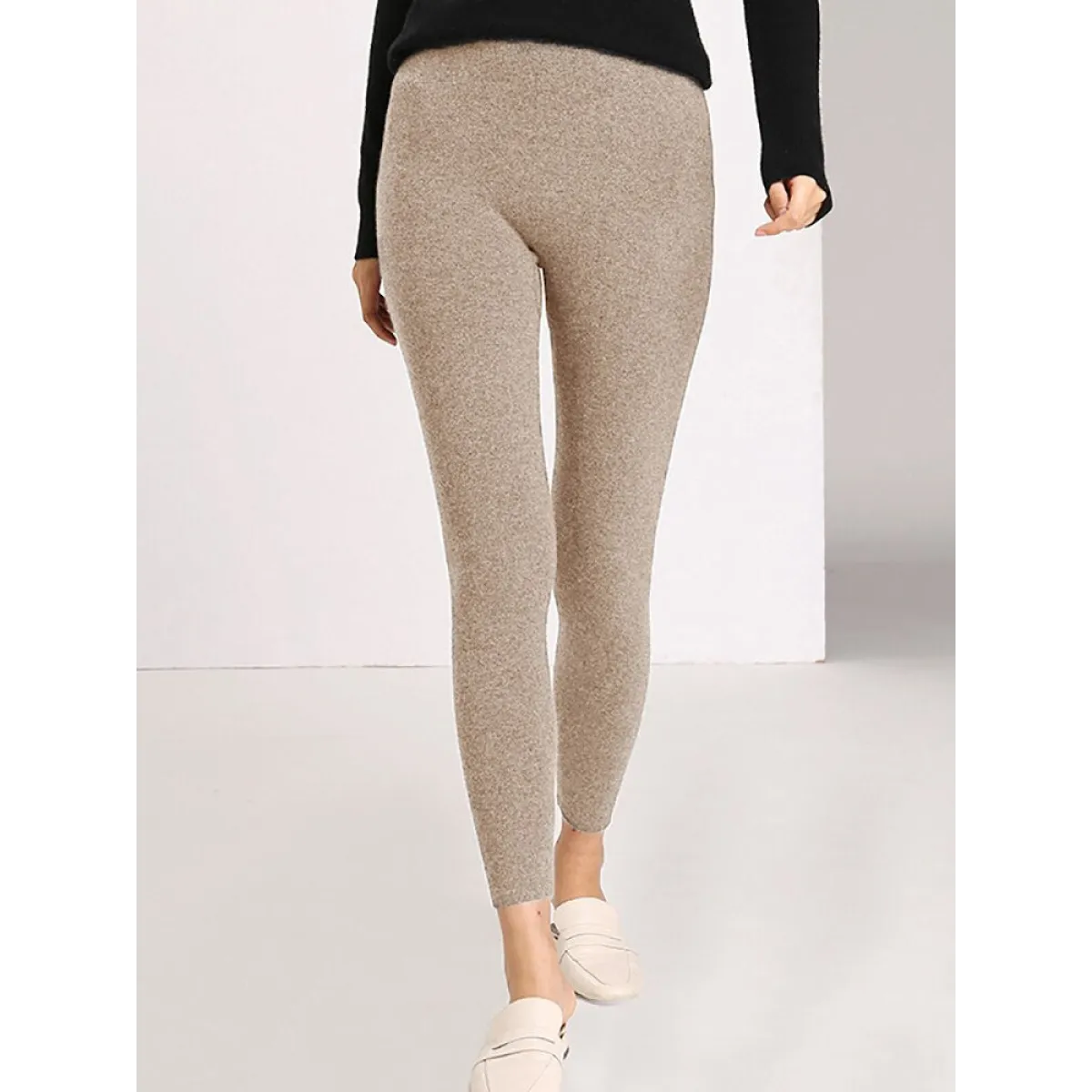 Solid Casual Slim Leggings