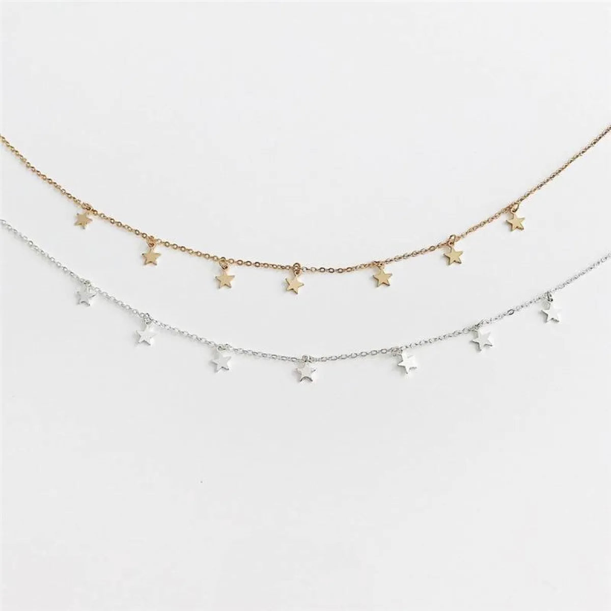 Star Pendant Choker Necklace