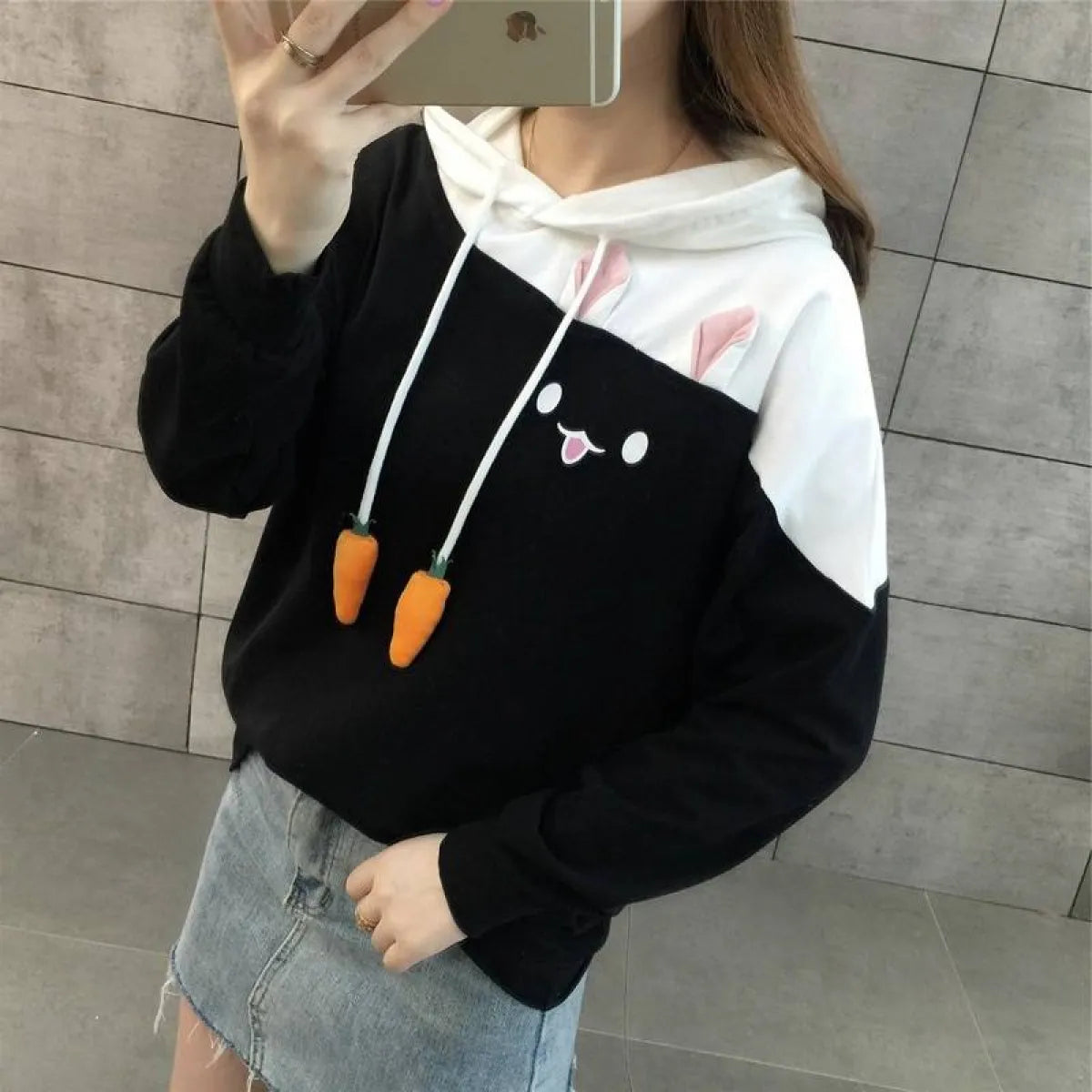 Street Fashion Bunny Hoodie