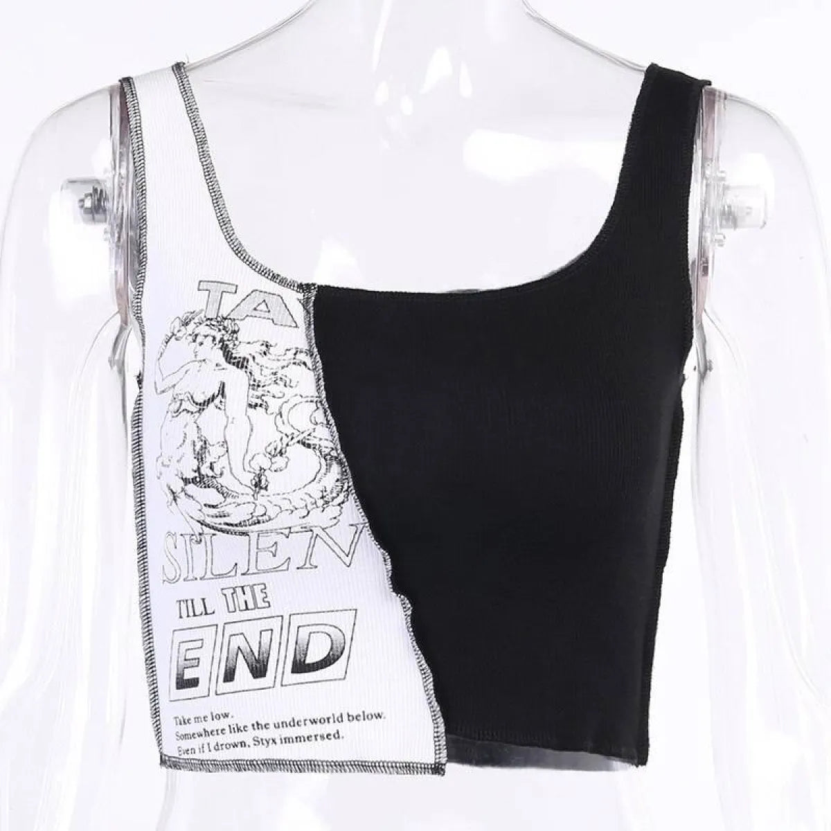 Streetwear Punk Style Crop Top