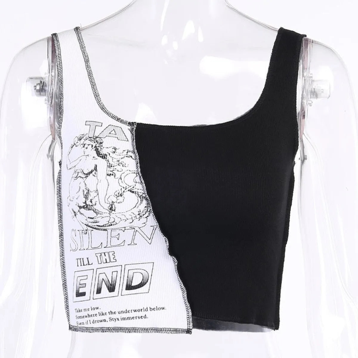 Streetwear Punk Style Crop Top